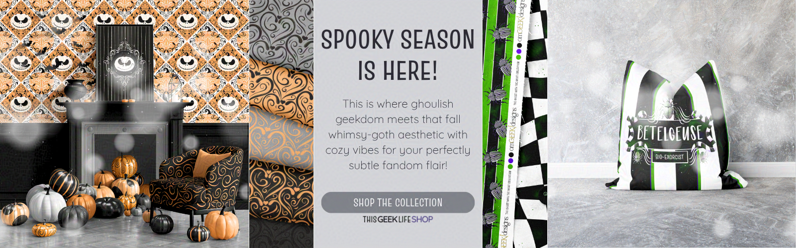 Falloween and Spooky Season is here at the shop - personal ad for This Geek Life Shop