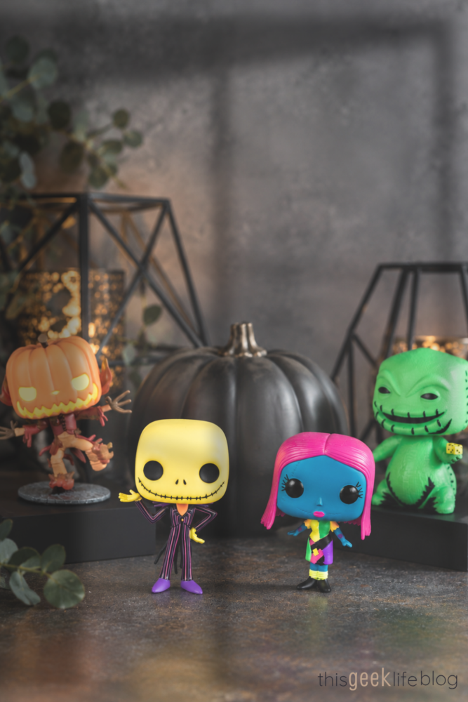 The Nightmare Before Christmas Neon Funko Pops on This Geek Life Blog