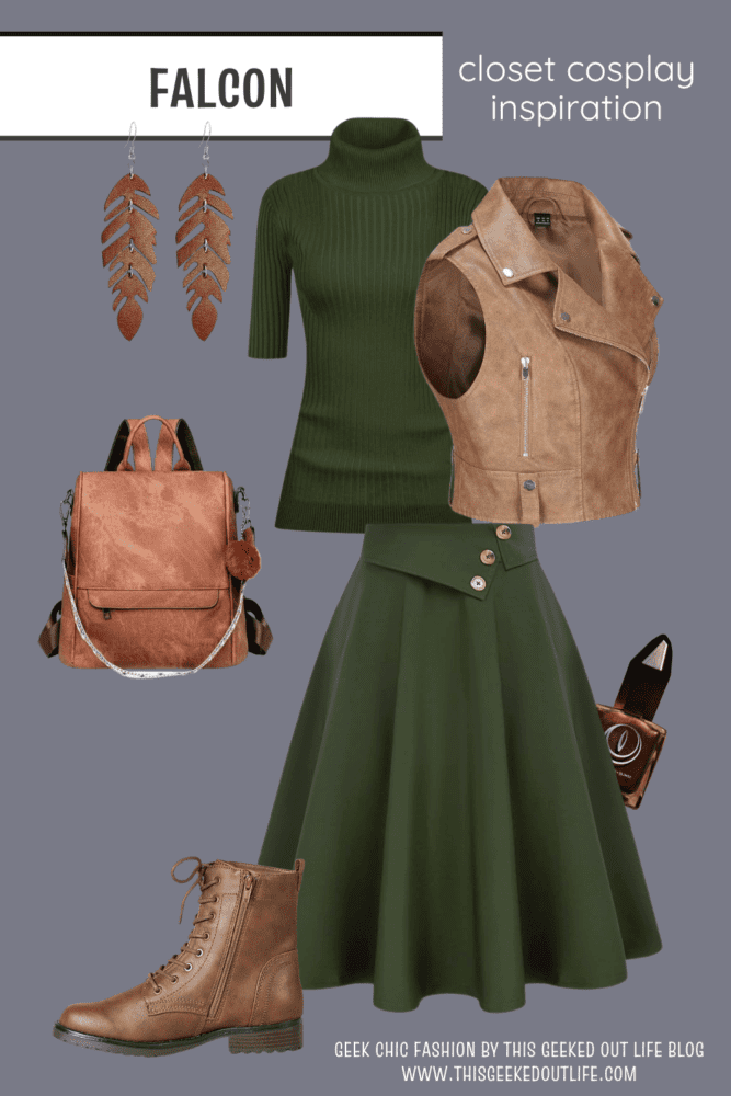 this image has geek style and geek chic fashion inspiration for casual and closet cosplay from Captain America Brave New World