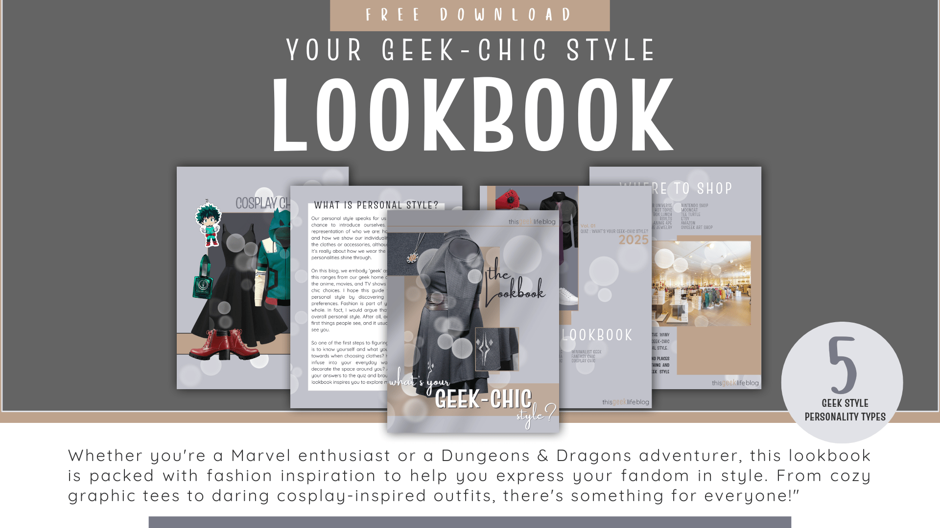 Geek Chic Style Lookbook Download page, The Geek Life Blog