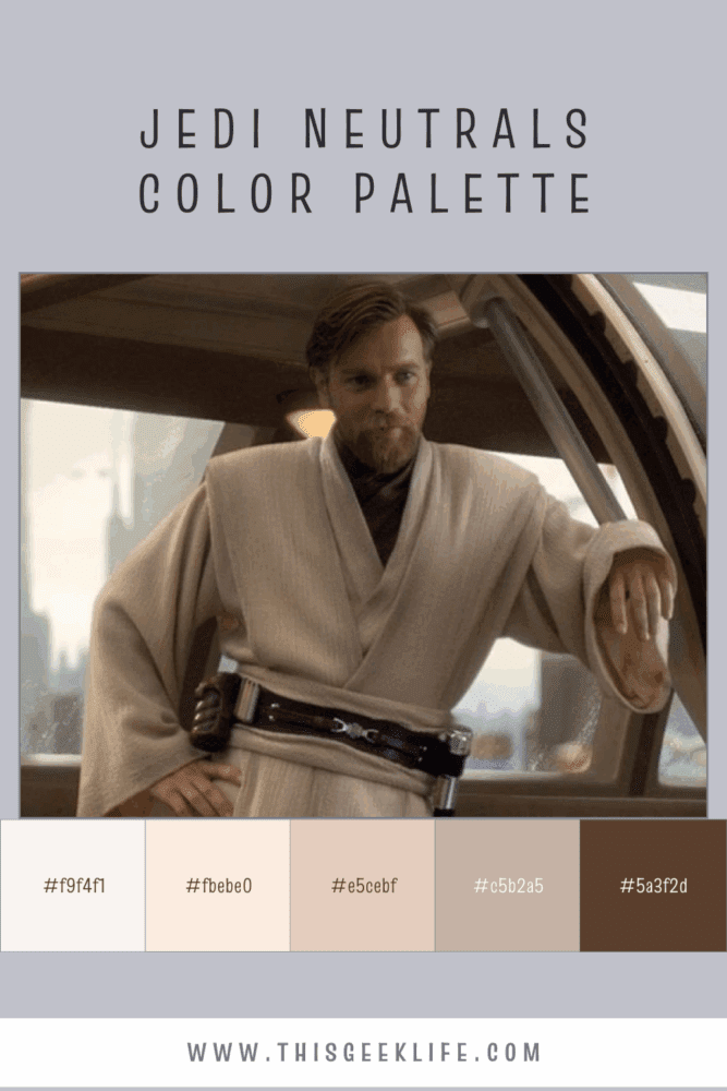 Jedi Neutrals Color Palette, This Geek Life Blog