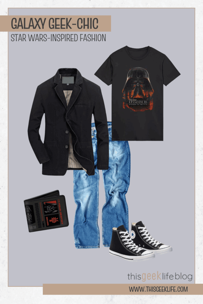 Revenge of the Sith, Blazer and Tee Combo, Galaxy Geek-Chic, This Geek Life Blog