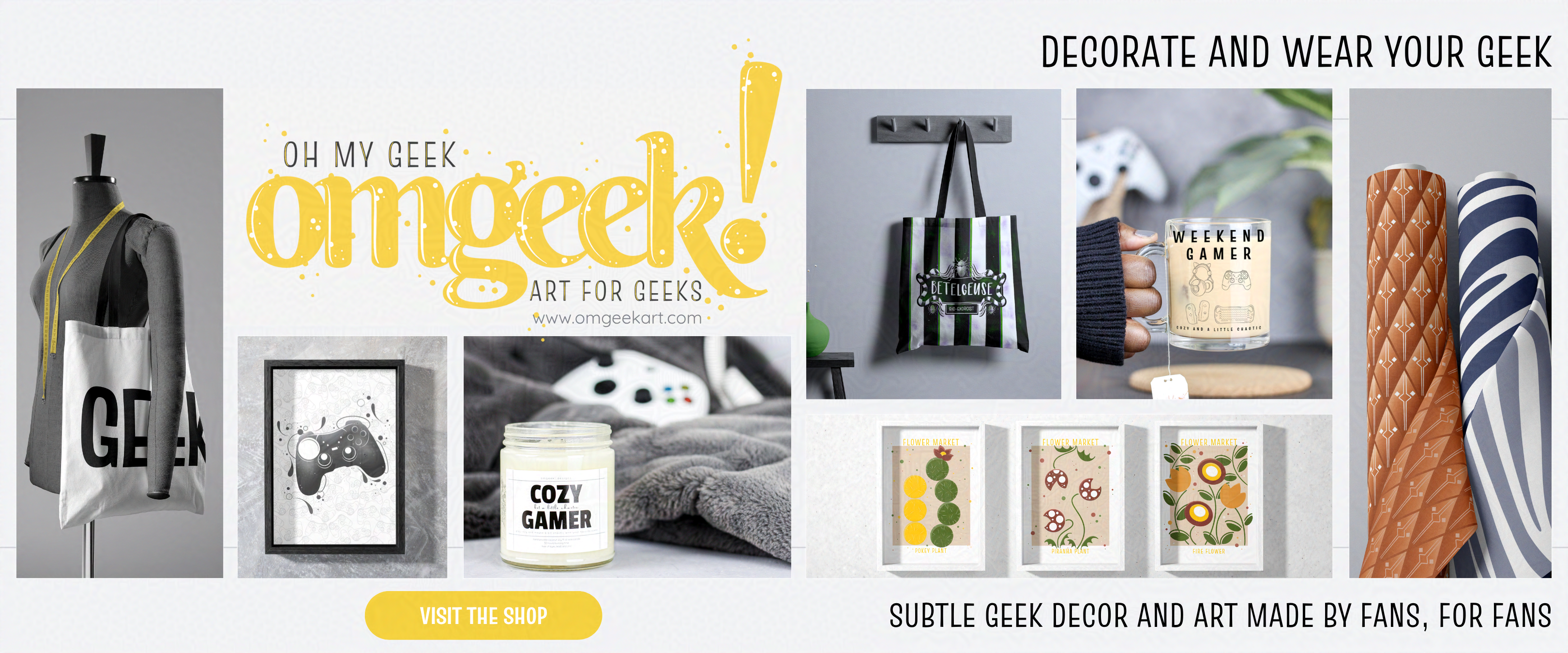 omgeekart blog banner ad for this geek life blog