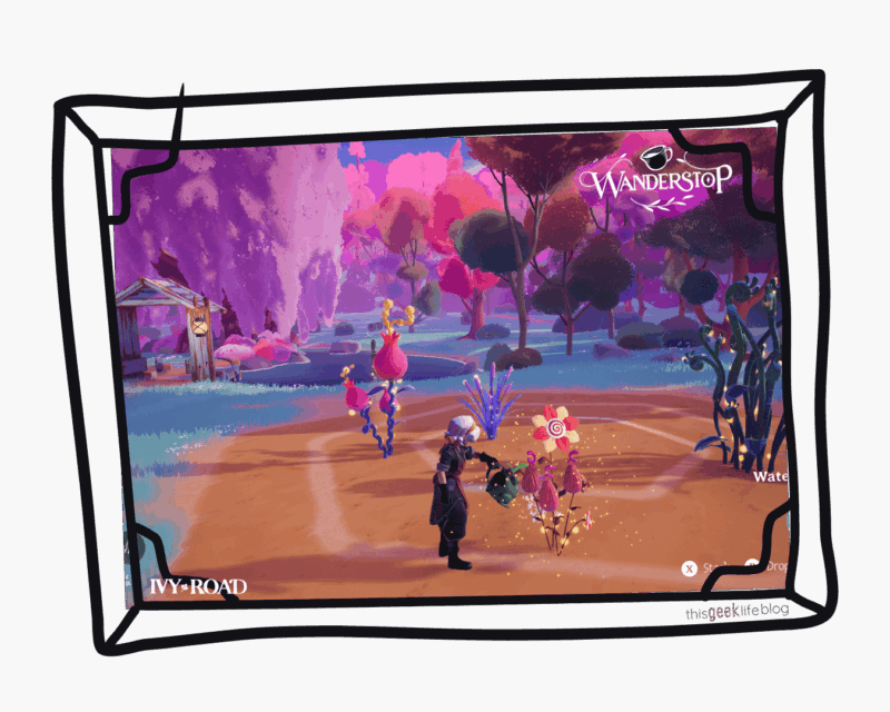 Alta planting, Wanderstop screenshot, This Geek Life Blog