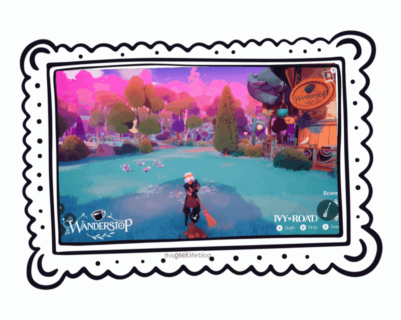 Alta sweeping, Wanderstop screenshot, This Geek Life Blog