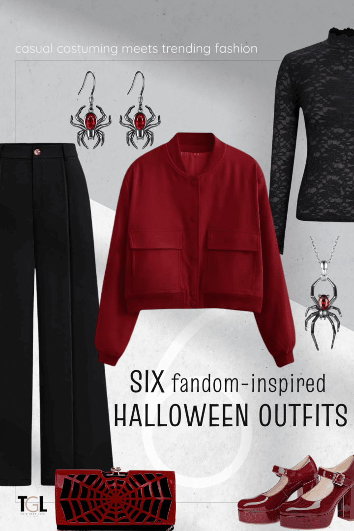 Six Fandom Inspired Halloween Outfits Costumes Pin, This Geek Life Blog
