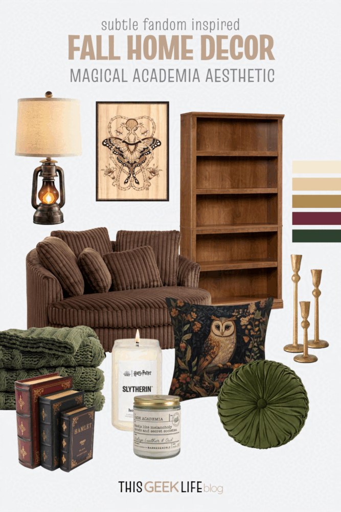 magical academia aesthetic fall home decor, This Geek Life Blog
