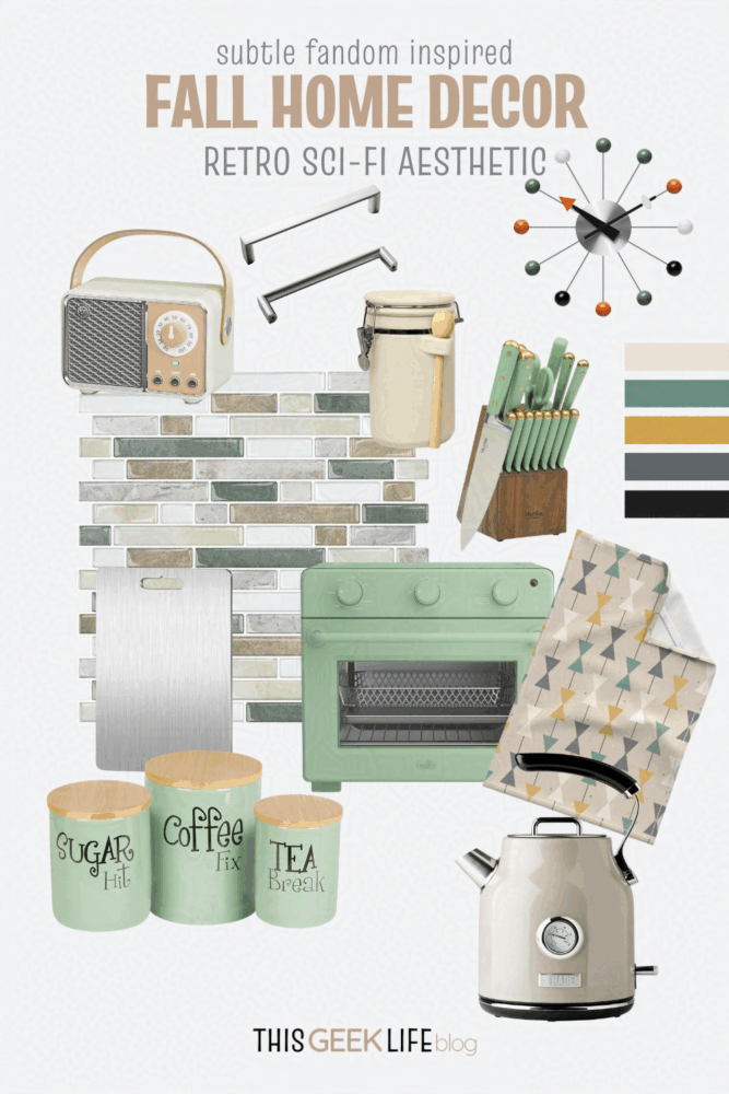 retro sci-fi aesthetic fall home decor, This Geek Life Blog