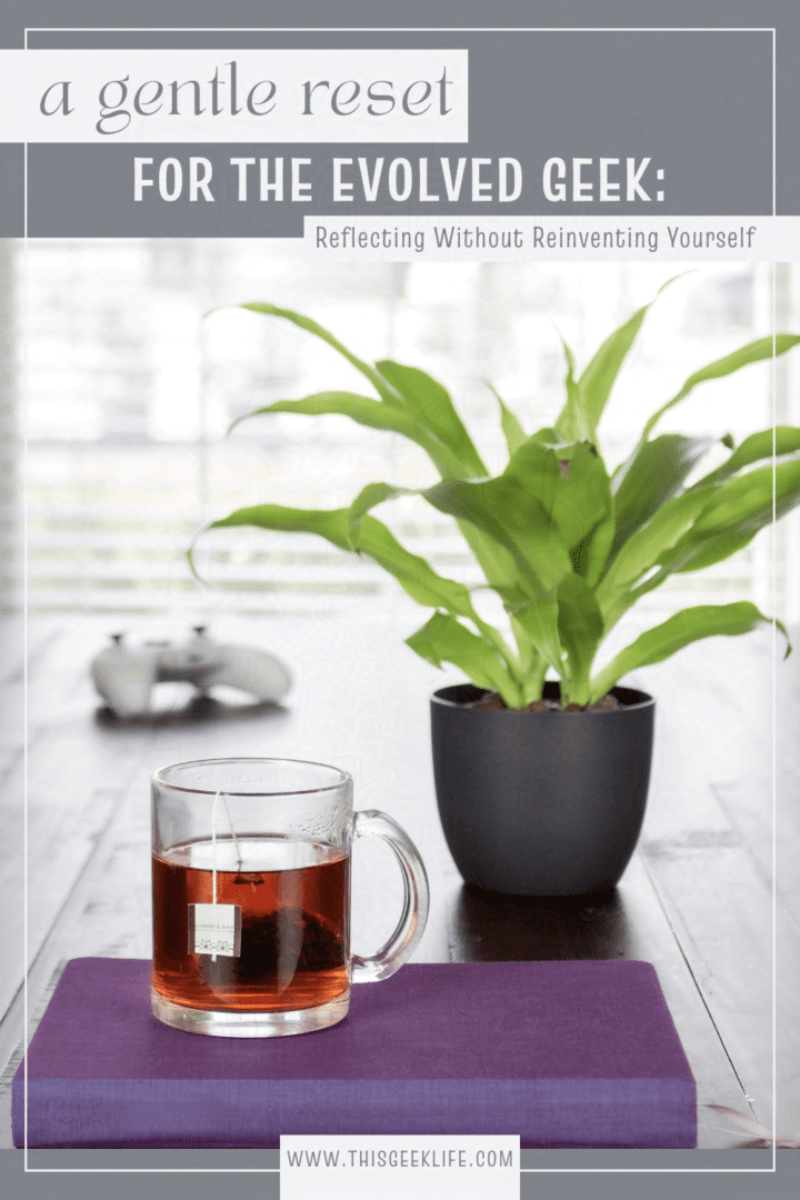 Tea and a journal for a New Years' Reset, This Geek Life Blog