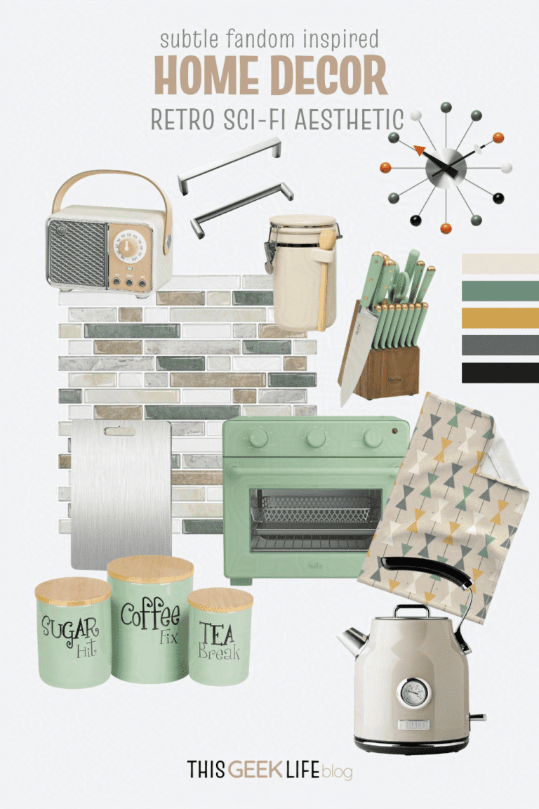 retro sci-fi aesthetic home decor, This Geek Life Blog