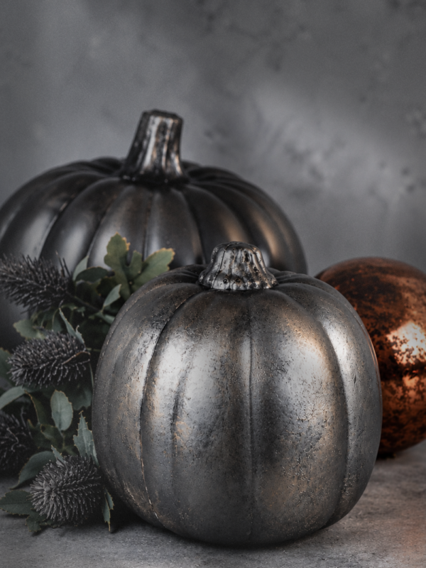 DIY Faux Metal Pumpkin from This Geek Life Blog