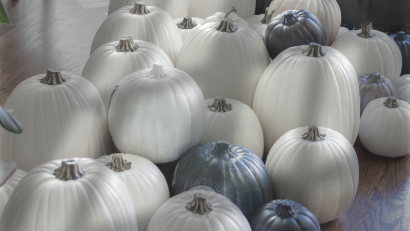 pumpkins everywhere in our home for fall decorating, this geek life blog