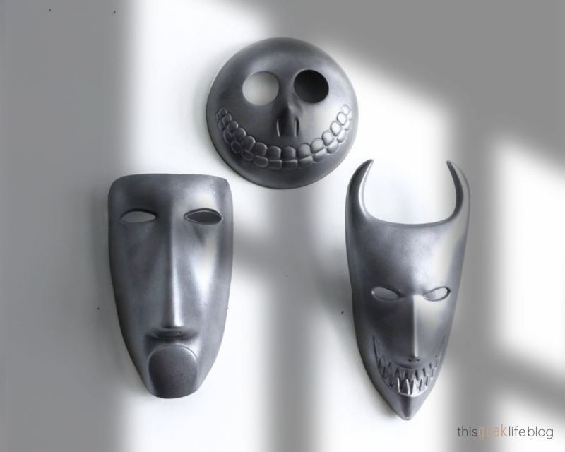 Lock, Shock, and Barrell Halloween Masks on the Wall, This Geek Life Blog