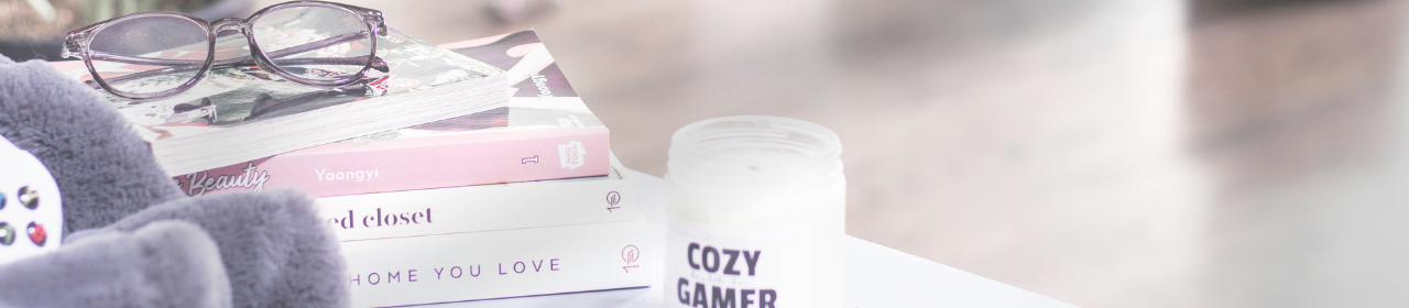 About this geek life blog home decor image with candle and controller